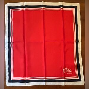 Vintage Patricia Paris Red White Blue Patriotic Scarf